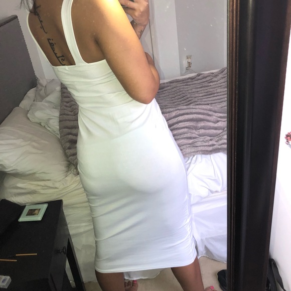 *SOLD* White midaxi dress - Picture 2 of 3